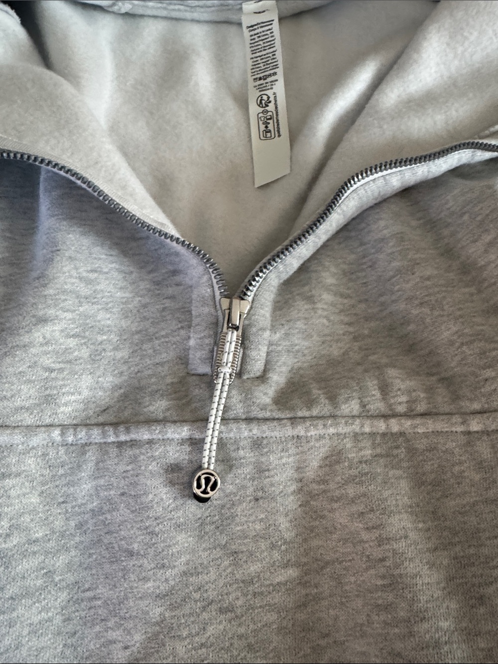 lululemon athletica Light Gray Half-Zip Hoodie - Picture 7 of 7
